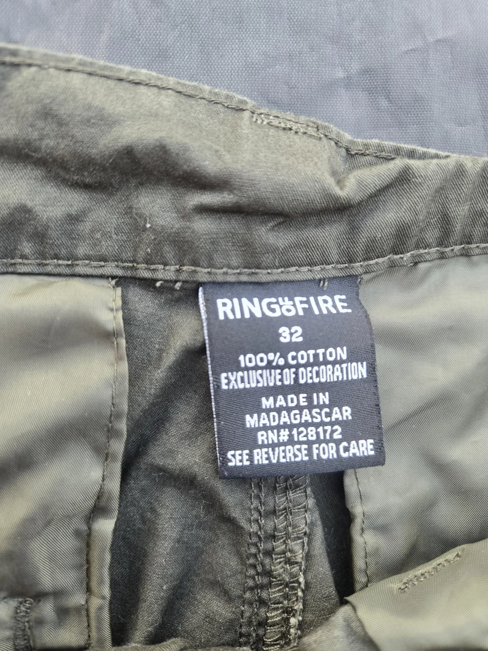 Ring of Fire Men's Cargo Shorts in Light Tan